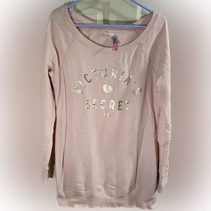 Victoria’s Secret Wide Neck Cozy Sleep Sweatshirt Size Medium